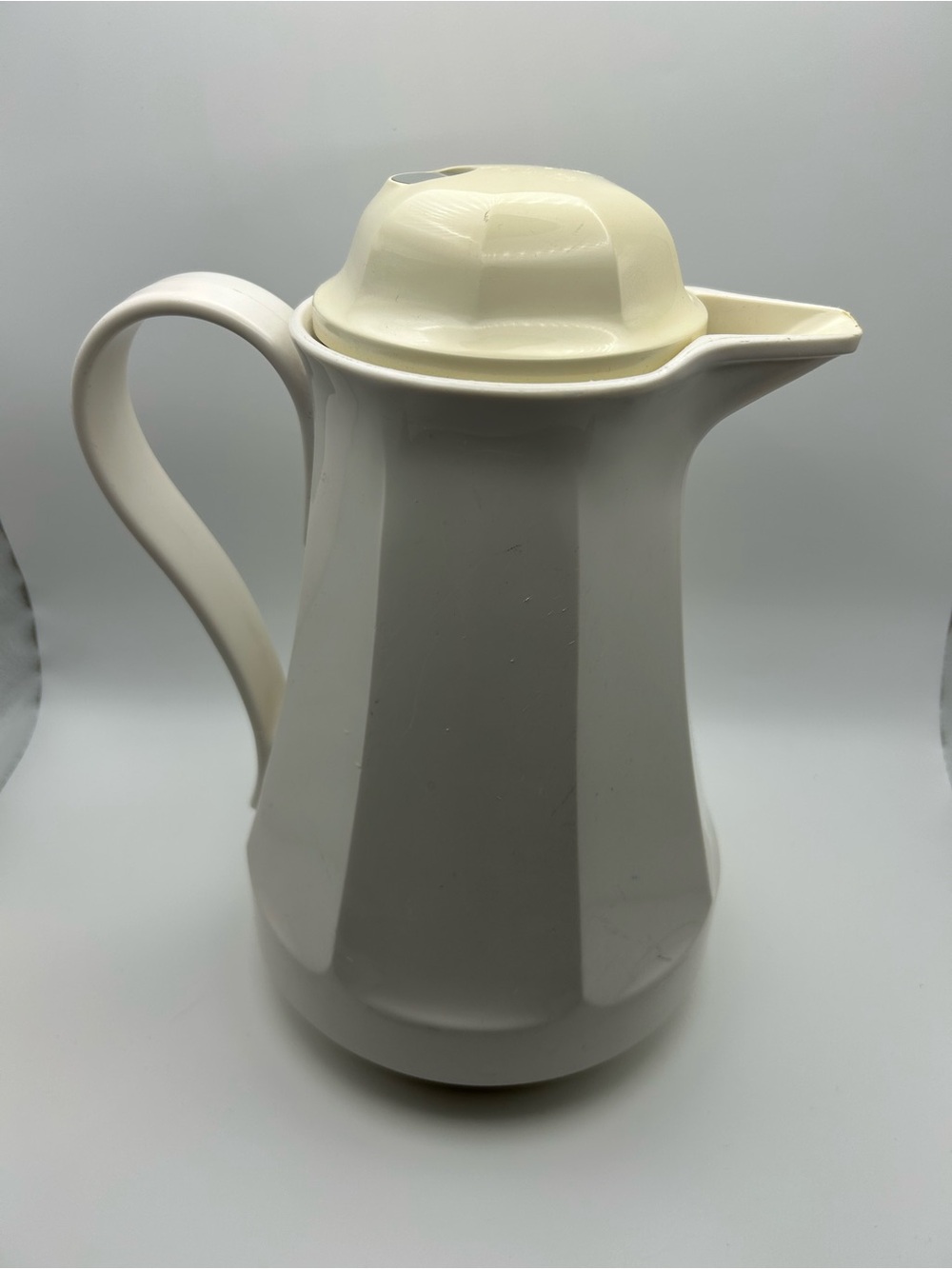 Vintage Thermos Christa No. 430 Insulated Coffee Carafe White West Germany